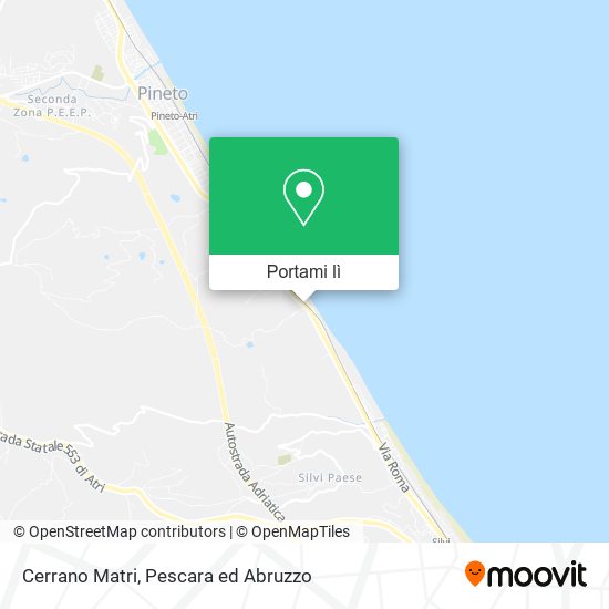 Mappa Cerrano Matri