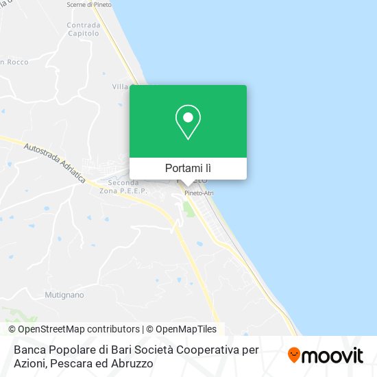 Mappa Banca Popolare di Bari Società Cooperativa per Azioni