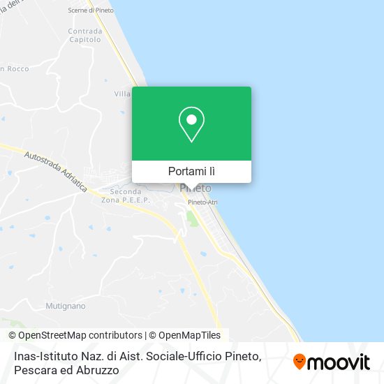 Mappa Inas-Istituto Naz. di Aist. Sociale-Ufficio Pineto