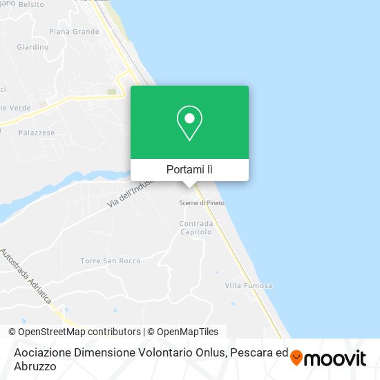 Mappa Aociazione Dimensione Volontario Onlus