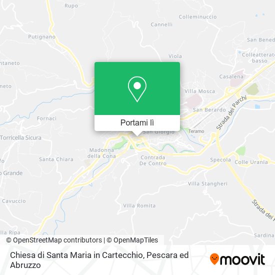 Mappa Chiesa di Santa Maria in Cartecchio
