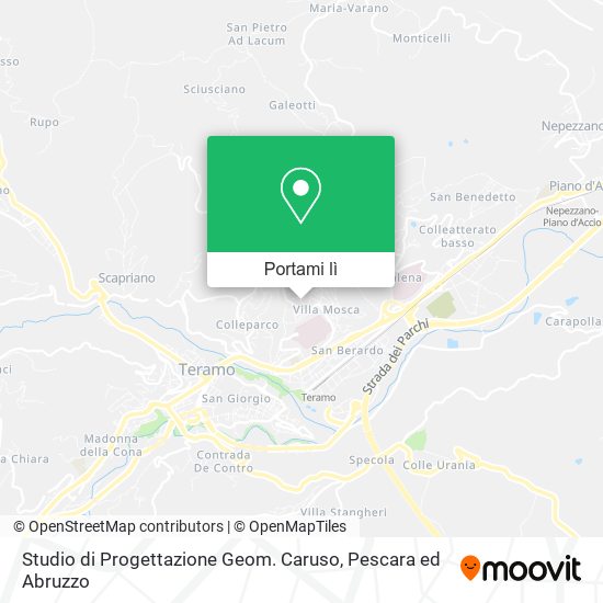 Mappa Studio di Progettazione Geom. Caruso