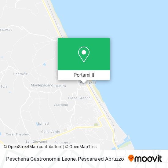 Mappa Pescheria Gastronomia Leone
