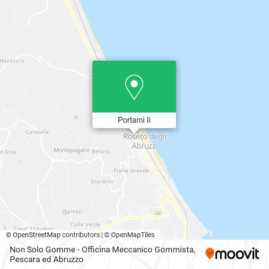 Mappa Non Solo Gomme - Officina Meccanico Gommista