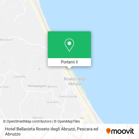 Mappa Hotel Bellavista Roseto degli Abruzzi