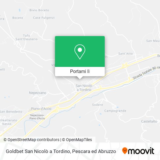 Mappa Goldbet San Nicolò a Tordino