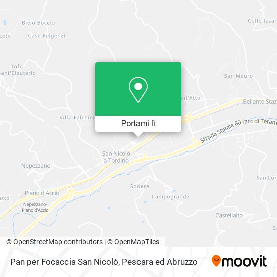 Mappa Pan per Focaccia San Nicolò