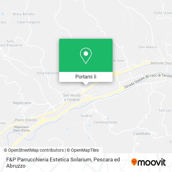 Mappa F&P Parrucchieria Estetica Solarium