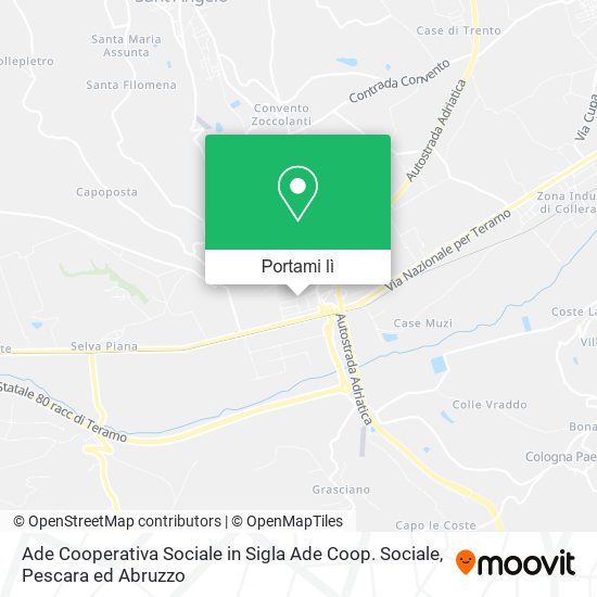 Mappa Ade Cooperativa Sociale in Sigla Ade Coop. Sociale
