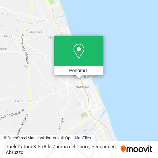 Mappa Toelettatura & SpA la Zampa nel Cuore