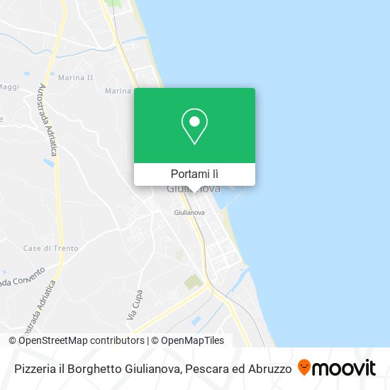 Mappa Pizzeria il Borghetto Giulianova