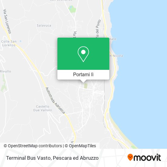 Mappa Terminal Bus Vasto