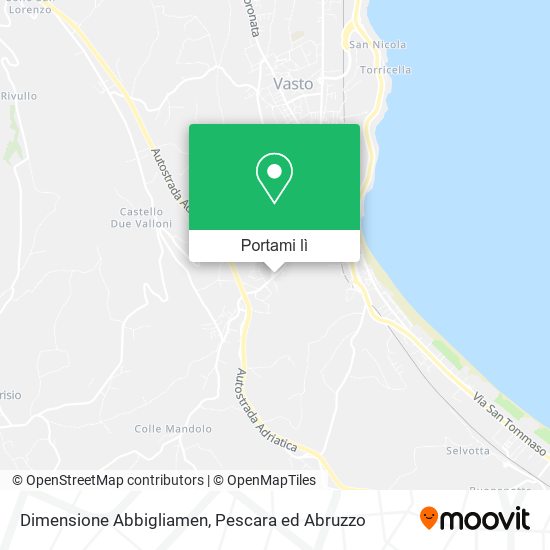 Mappa Dimensione Abbigliamen