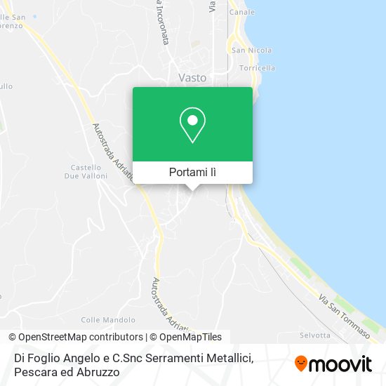 Mappa Di Foglio Angelo e C.Snc Serramenti Metallici