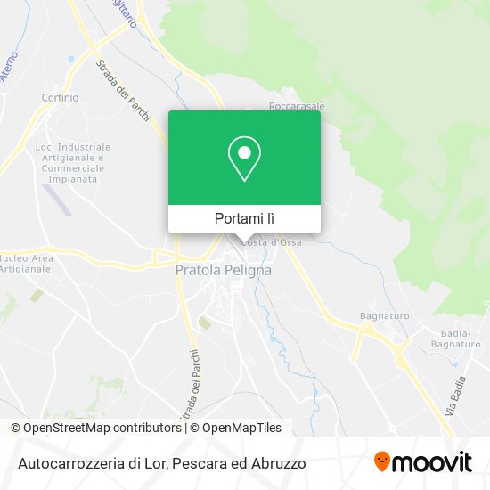 Mappa Autocarrozzeria di Lor