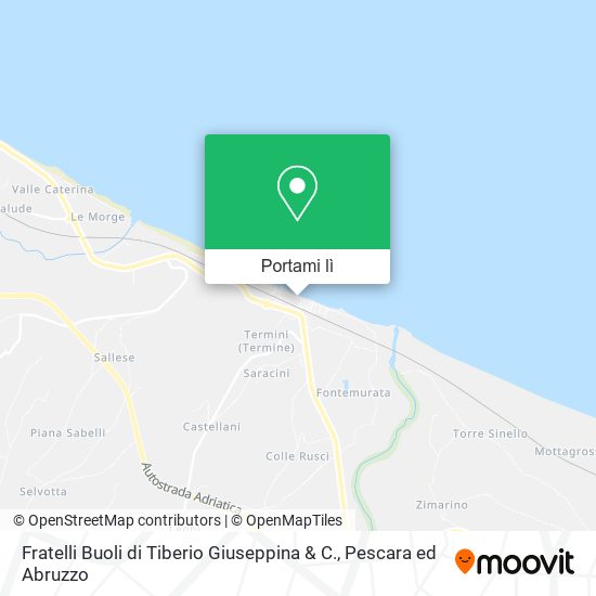 Mappa Fratelli Buoli di Tiberio Giuseppina & C.