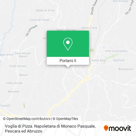 Mappa Voglia di Pizza. Napoletana di Monaco Pasquale