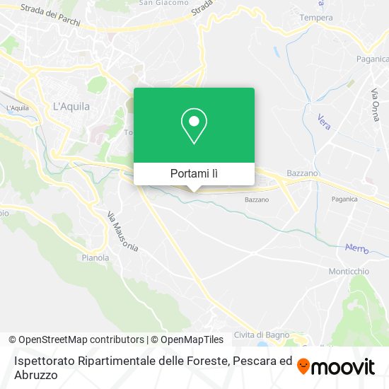 Mappa Ispettorato Ripartimentale delle Foreste