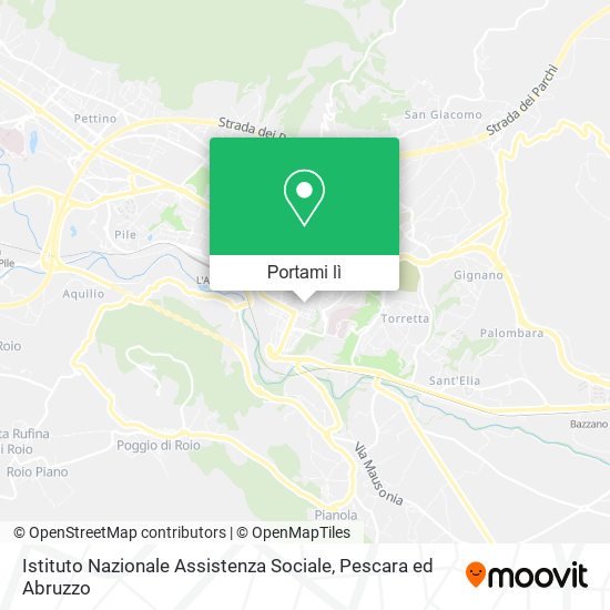 Mappa Istituto Nazionale Assistenza Sociale