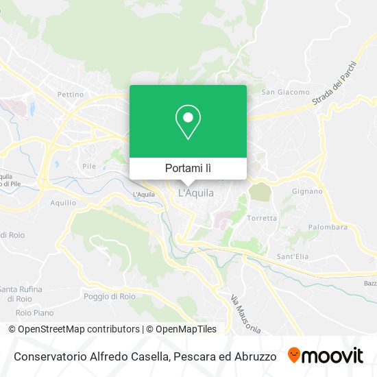 Mappa Conservatorio Alfredo Casella