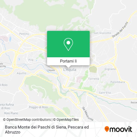 Mappa Banca Monte dei Paschi di Siena