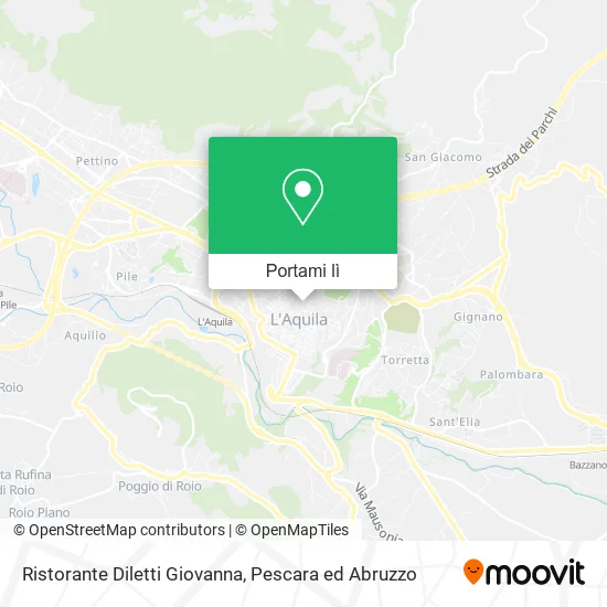 Mappa Ristorante Diletti Giovanna