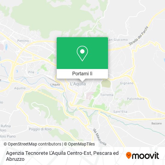 Mappa Agenzia Tecnorete L'Aquila Centro-Est