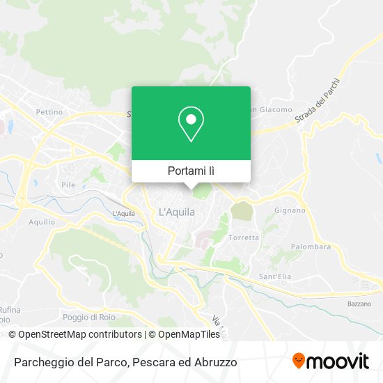 Mappa Parcheggio del Parco