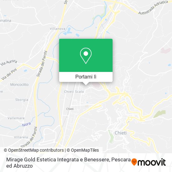 Mappa Mirage Gold Estetica Integrata e Benessere