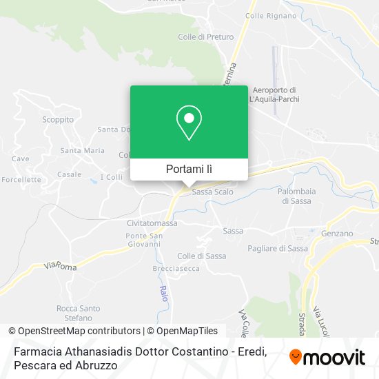 Mappa Farmacia Athanasiadis Dottor Costantino - Eredi