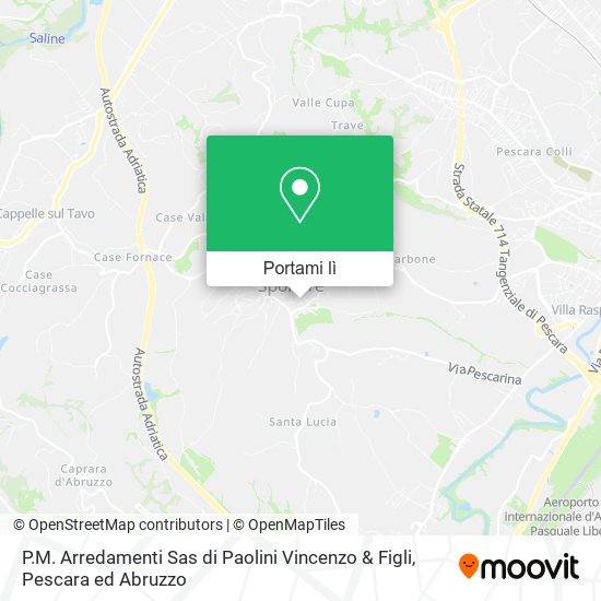 Mappa P.M. Arredamenti Sas di Paolini Vincenzo & Figli