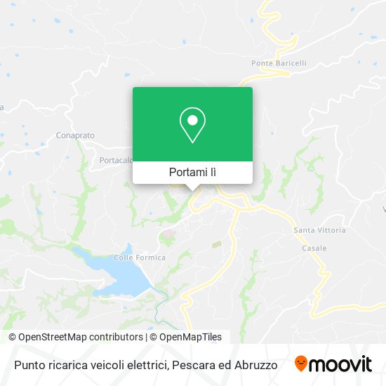 Mappa Punto ricarica veicoli elettrici