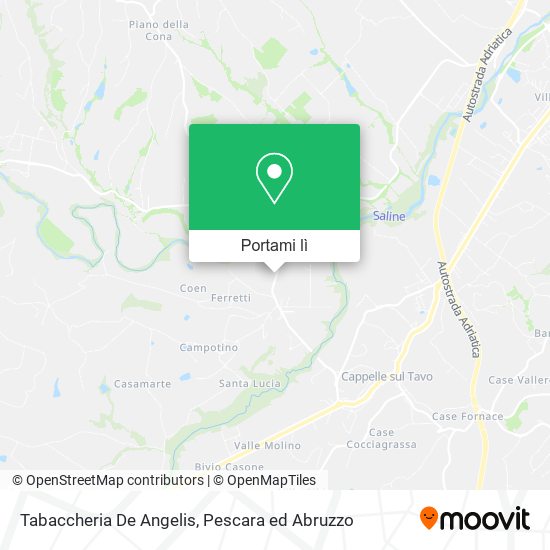 Mappa Tabaccheria De Angelis