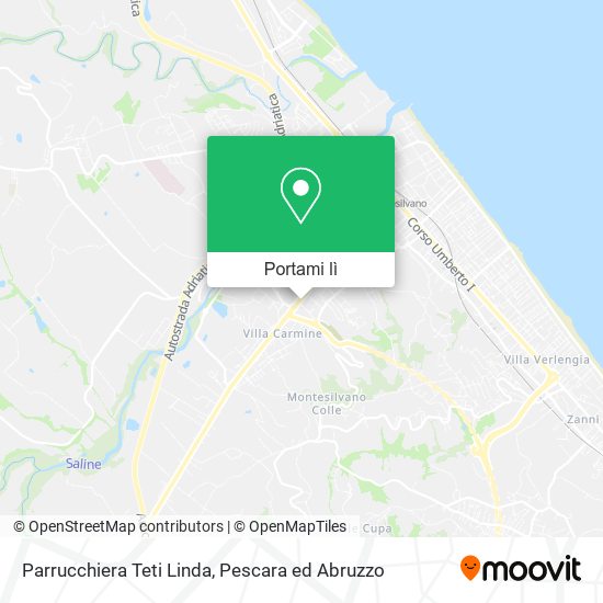 Mappa Parrucchiera Teti Linda