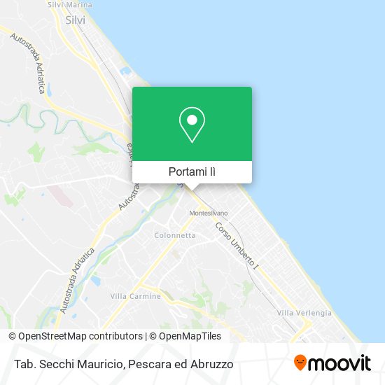 Mappa Tab. Secchi Mauricio