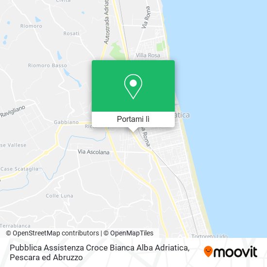 Mappa Pubblica Assistenza Croce Bianca Alba Adriatica