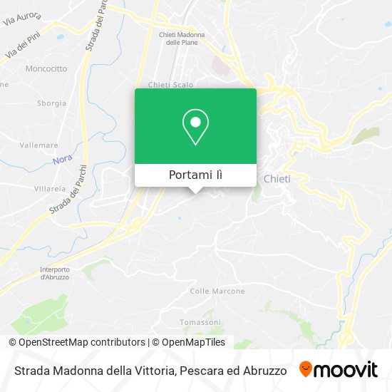 Mappa Strada Madonna della Vittoria