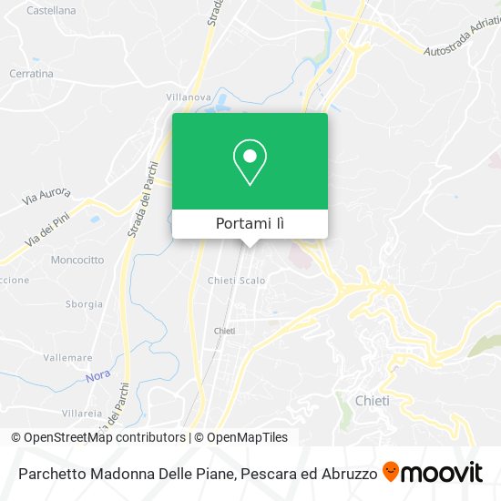 Mappa Parchetto Madonna Delle Piane