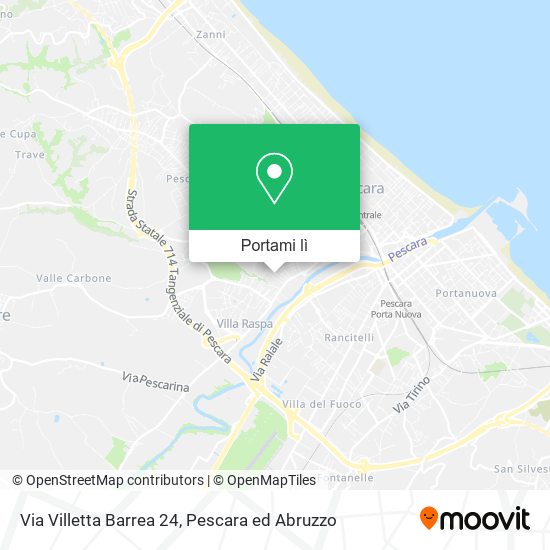 Mappa Via Villetta Barrea  24