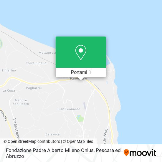 Mappa Fondazione Padre Alberto Mileno Onlus