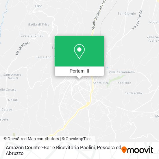Mappa Amazon Counter-Bar e Ricevitoria Paolini