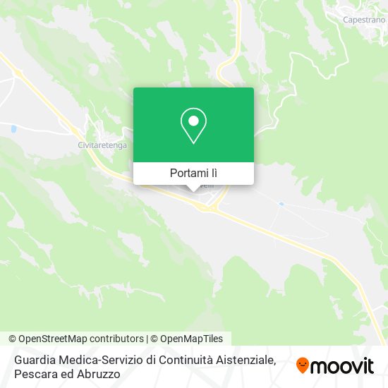 Mappa Guardia Medica-Servizio di Continuità Aistenziale