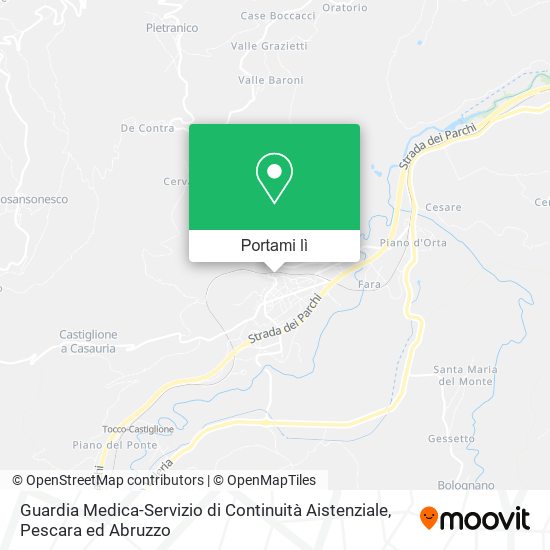Mappa Guardia Medica-Servizio di Continuità Aistenziale
