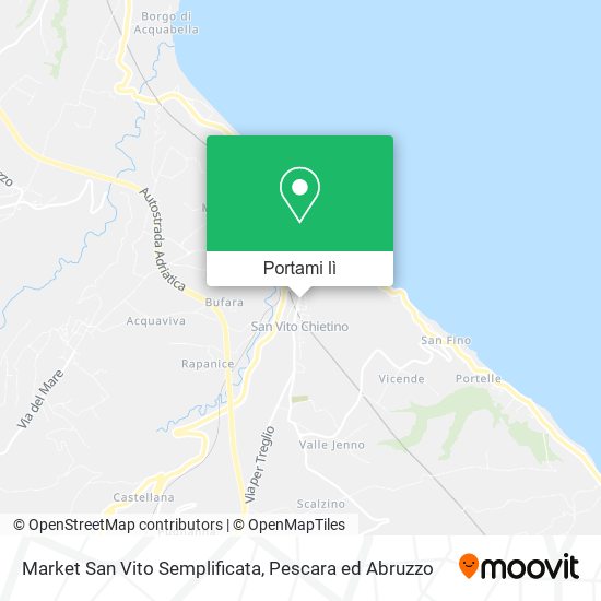 Mappa Market San Vito Semplificata