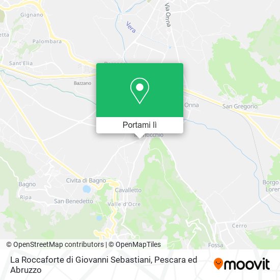 Mappa La Roccaforte di Giovanni Sebastiani
