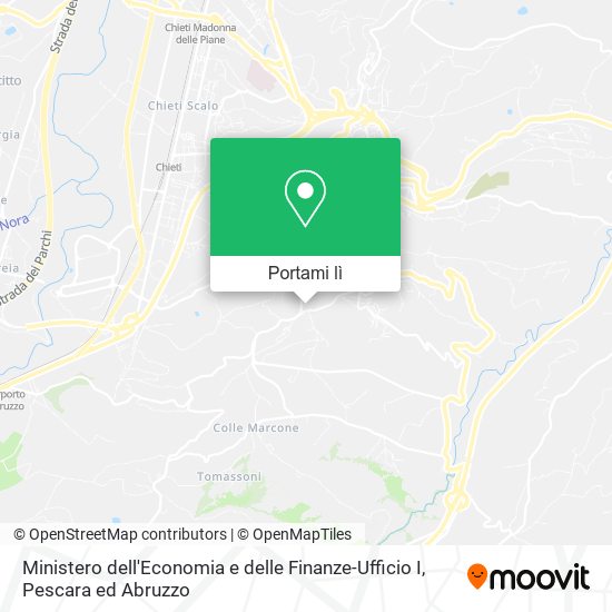 Mappa Ministero dell'Economia e delle Finanze-Ufficio I