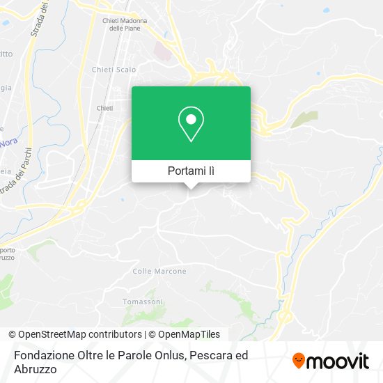 Mappa Fondazione Oltre le Parole Onlus