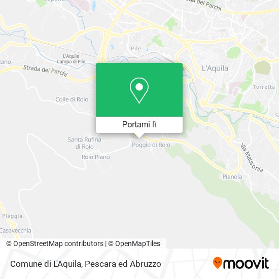 Mappa Comune di L'Aquila