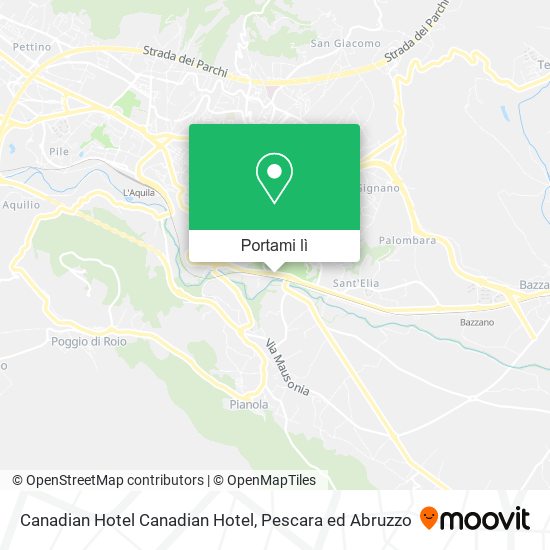 Mappa Canadian Hotel Canadian Hotel