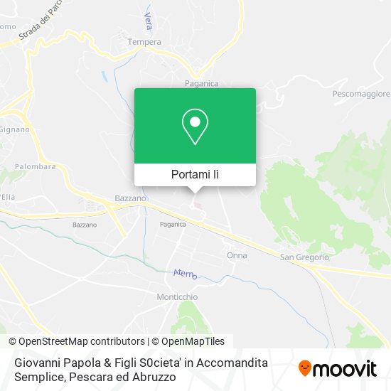 Mappa Giovanni Papola & Figli S0cieta' in Accomandita Semplice